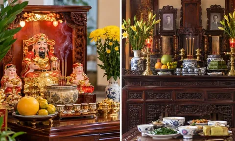 Tại sao ban thờ Thần Tài thường thắp hương hằng ngày, còn gia tiên lại chủ yếu cúng tuần, rằm?
