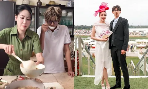 Con trai Hoa hậu Hà Kiều Anh sắp sang Anh học đại học, được mẹ dạy nấu ăn trước ngày lên đường