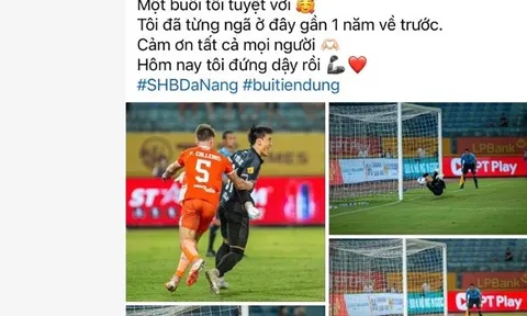 Đẩy 2 quả phạt đền, Bùi Tiến Dũng khẳng định đã "đứng dậy"
