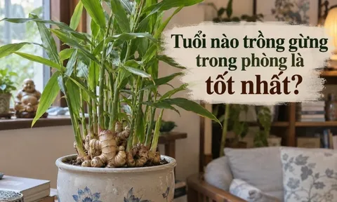 Tuổi nào trồng gừng trong phòng là tốt nhất?