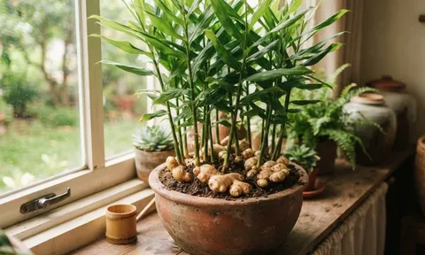 Tại sao nhiều gia đình thích trồng gừng trong nhà?