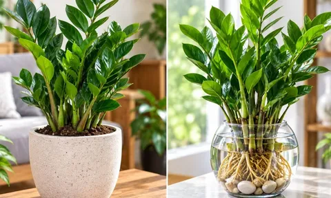  Trồng cây kim tiền phong thủy: Nên trồng chậu đất hay thủy sinh để cây xanh tốt, dễ chăm?