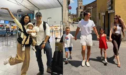 Sao Việt đưa con về thăm quê ở nước ngoài: Ái nữ nhà Ngô Thanh Vân thân thiện, Lisa - Leon phụ giúp ông bà