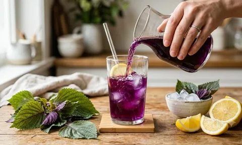 Uống nước lá tía tô vắt chanh thế nào cho đúng? 5 điều nhiều người đang làm sai
