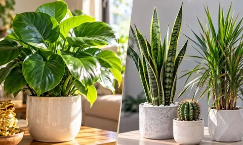 Vì sao phong thủy nói cây lá to tròn hút lộc hơn cây lá kim, nhọn, nhỏ?