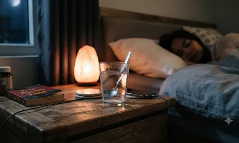 Vì sao trước khi đi ngủ nên đặt cốc nước muối ở đầu giường?
