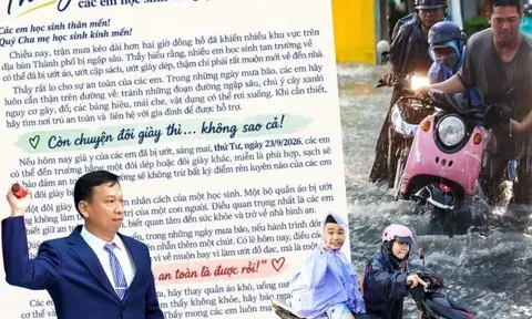 Xúc động tâm thư của hiệu trưởng ở TP.HCM, nhắn nhủ học sinh đảm bảo an toàn trong những ngày mưa lớn