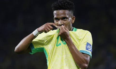 Estevao hào hứng trở lại tuyển Brazil dưới thời HLV Ancelotti
