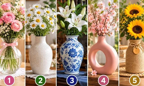 Chọn 1 chiếc bình hoa để bàn, xem bạn phù hợp với phong cách nào?