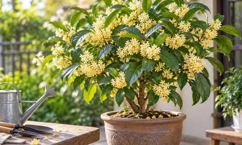 Trồng cây mộc hương phong thủy trong chậu: Muốn cây sai hoa, đừng bỏ qua 5 điều này