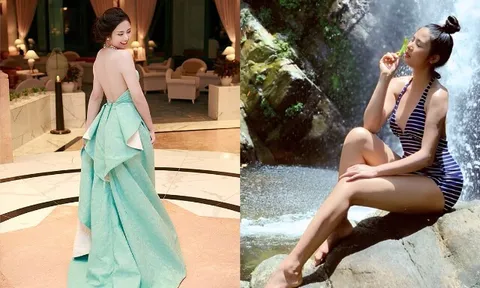 Hoa hậu Việt Nam từng làm MC VTV, lấy chồng ngành ngoại giao bế bụng bầu học Thạc sĩ, sinh xong đẹp mặn mà