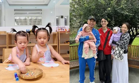 Thu Trang xúc động khi cặp song sinh nhắn nhủ "con yêu mẹ", nhắc khéo Tiến Luật chưa tặng quà sinh nhật