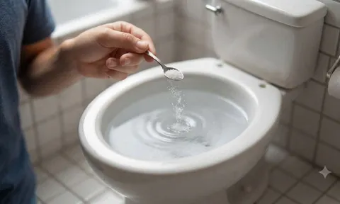 Vì sao nên đặt nắm muối vào bồn cầu?