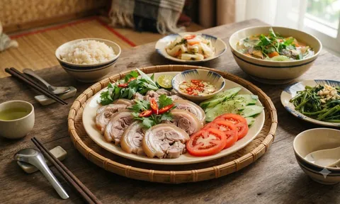 Cách luộc thịt chân giò thơm ngon ngọt vị, không bị khô dai
