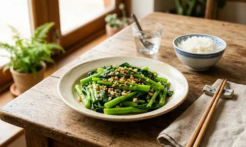 Loại rau quen thuộc ở chợ Việt đang vào mùa, giàu kali và canxi, hợp bữa cơm ngày hanh khô
