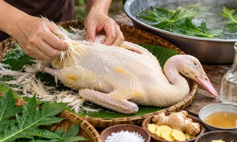Mẹo nhổ sạch lông vịt, khử hôi: Dùng lá đu đủ theo cách này, lông tơ cũng dễ xử lý hơn