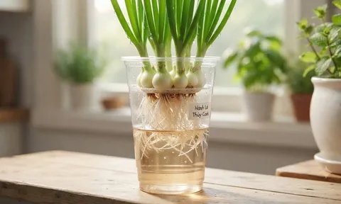 Mẹo trồng hành lá thủy sinh ăn cả năm không hết