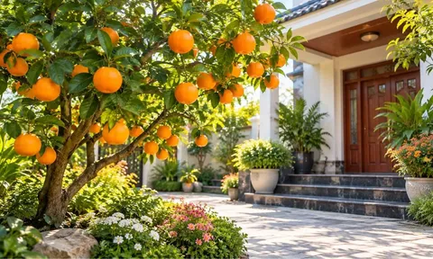Trồng cây cam trước nhà có tốt phong thủy không?