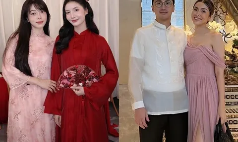 2 mỹ nhân Việt dự đám cưới của em chồng: Phương Nga rơi nước mắt, Tăng Thanh Hà rạng rỡ ngắm Tiên Nguyễn