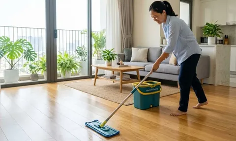 Cách lau nhà sạch bóng, cả tuần không bám bụi