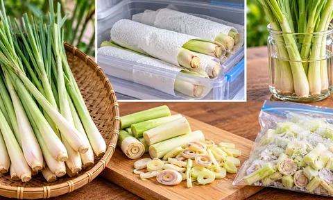 Cách giữ sả lâu không bị khô héo: 5 mẹo đơn giản giúp sả tươi, thơm, giữ vị