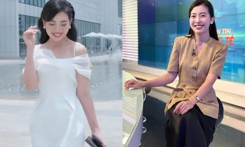 Nữ MC Hà Nội có nụ cười toả nắng đẹp đốn tim, rời sóng truyền hình hạ sinh con đầu lòng với chồng 1m8
