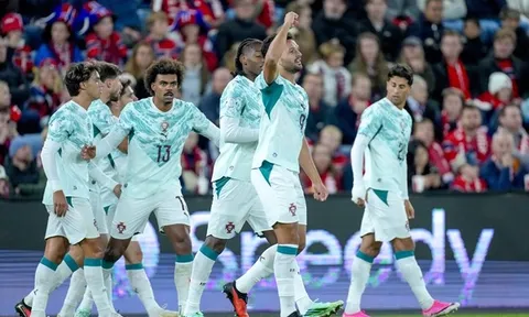 Ronaldo dự bị cả trận, Bồ Đào Nha thắng nghẹt thở Na Uy