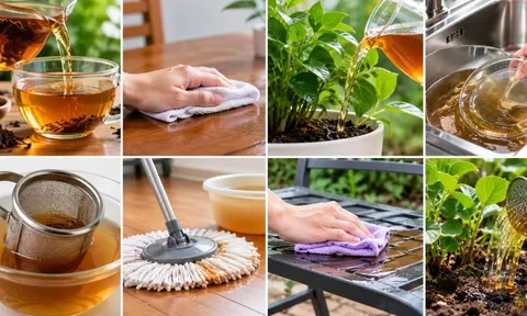 Nước trà để qua đêm đừng vội đổ đi: 7 cách tận dụng đơn giản, công dụng bất ngờ