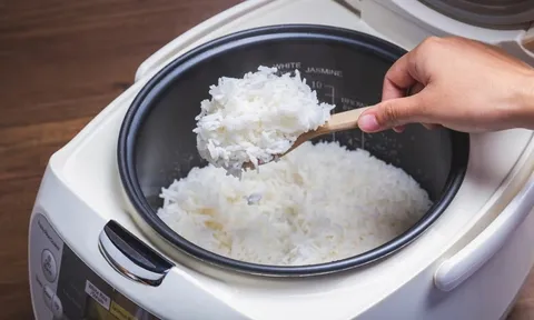 Vì sao bạn không nên mở nắp nồi cơm điện để xới cho đến khi chín hẳn?