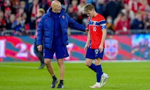 Tuyển Na Uy liên tục báo tin dữ về Odegaard cho Arsenal