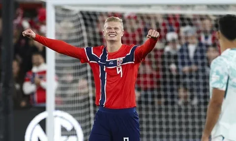 HLV Na Uy bác tin đồn Man City can thiệp vụ Erling Haaland