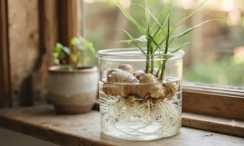 Cách trồng gừng thủy sinh đuồi cả đàn muỗi