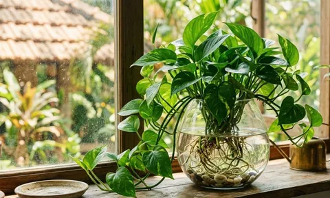 Cách trồng trầu bà thủy sinh tươi xanh quanh năm