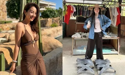 Sao Việt 24h: Jennifer Phạm tự tin khoe dáng trong bộ bikini khoét sâu; Bình An hài hước trêu Phương Nga bên đôi dép "khổng lồ"