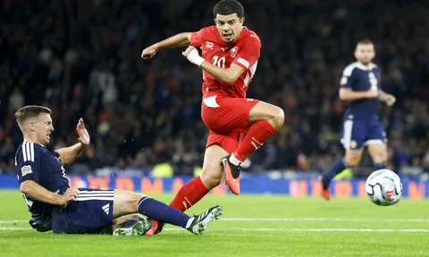 Kết quả Nations League B sáng 30/9: Scotland ''phơi áo" trước Thụy Sĩ; Slovenia thắng dễ Bắc Macedonia