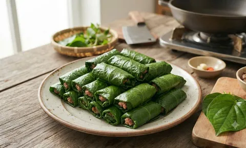 Cách cuốn chả lá lốt ngon xanh mướt 10 cái như 1 nhìn là muốn ăn ngay