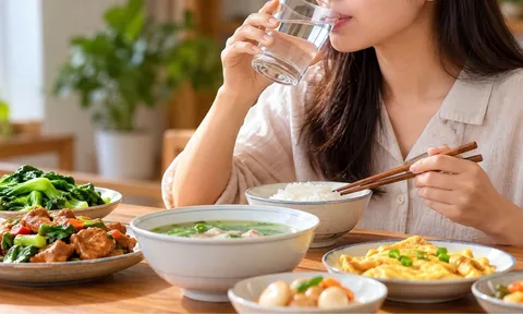 Có nên uống nước trong khi ăn cơm? 4 điều cần biết