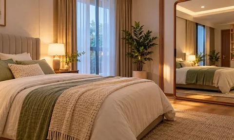 Vì sao người xưa kiêng đặt gương đối diện giường ngủ? Vậy có nên đặt gương ở trong phòng ngủ?