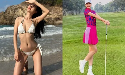 Cô công nhân cao gần 1m8 chăm mặc bikini khoe dáng gợi cảm, tuổi thơ đi xin ăn nay chơi golf "như cơm bữa"