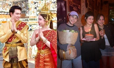 Sao Việt 24h: Việt Anh nhìn Quỳnh Nga đắm đuối tại Thái Lan; Đàm Thu Trang cùng Diệp Lâm Anh "úp sọt" bạn thân giữa đêm