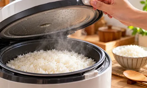 Bao lâu sau khi nồi cơm điện chuyển sang giữ ấm thì có thể mở nồi? Chờ đúng lúc cơm ngon hơn hẳn