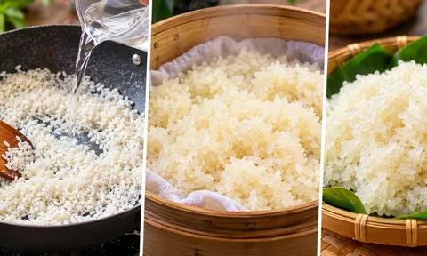 Cách nấu xôi nếp không cần ngâm gạo, cực dẻo mọng nhờ cách làm mới này