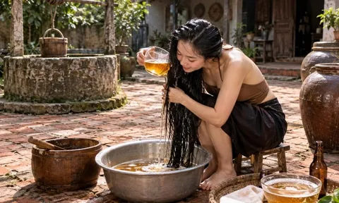 Hướng dẫn gội đầu bằng bia giúp tóc dày mượt, kích mọc tóc con