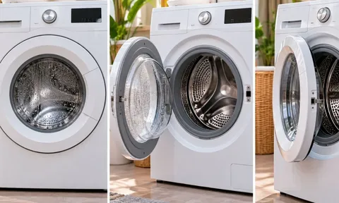 Tác hại không ngờ của việc thường xuyên mở toang hay đóng kín cửa máy giặt liên tục