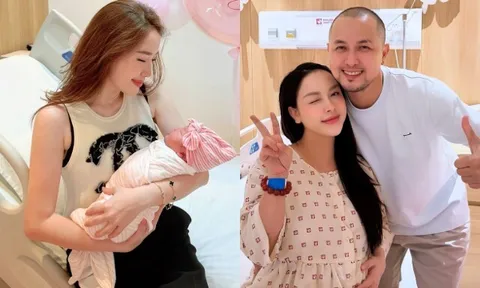 Hot girl Sài thành sinh con thứ 3 với anh trai Bảo Thy, ngoại hình nhóc tỳ như "photocopy" từ bố thiếu gia