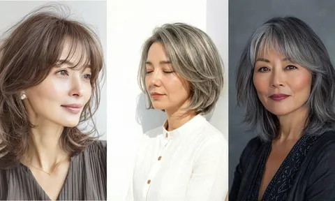 5 kiểu tóc giúp tóc phụ nữ 40+ trông dày hơn, gương mặt thanh thoát và mái tóc bạc hài hòa