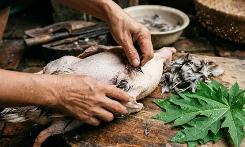 Cách làm sạch lông măng vịt cực nhanh, khử luôn cả mùi hôi