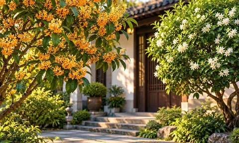 2 loại cây nở hoa thơm ngát vào mùa thu được người xưa trồng làm cây cảnh phong thủy trước nhà