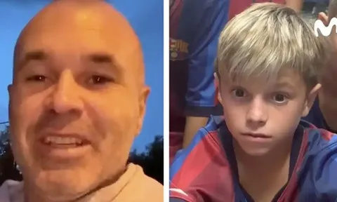 Sao nhí Barca bất ngờ khi nhận thông điệp từ Iniesta