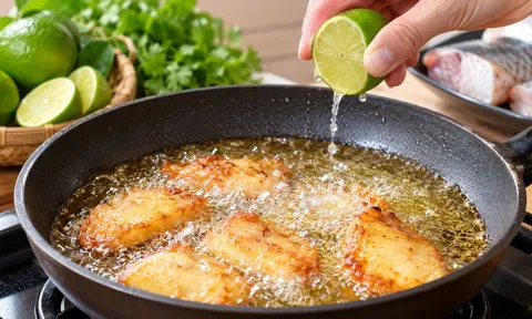  Tại sao nhiều người vắt chanh vào chảo dầu khi chiên rán? Mẹo nhỏ nhưng có lý do